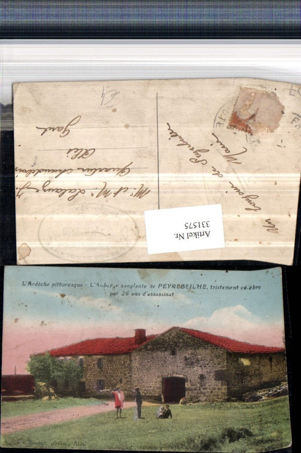 331575,Rhone-Alpes Ardeche L'Auberge sanglante de Peyrebeilhe Hausansicht