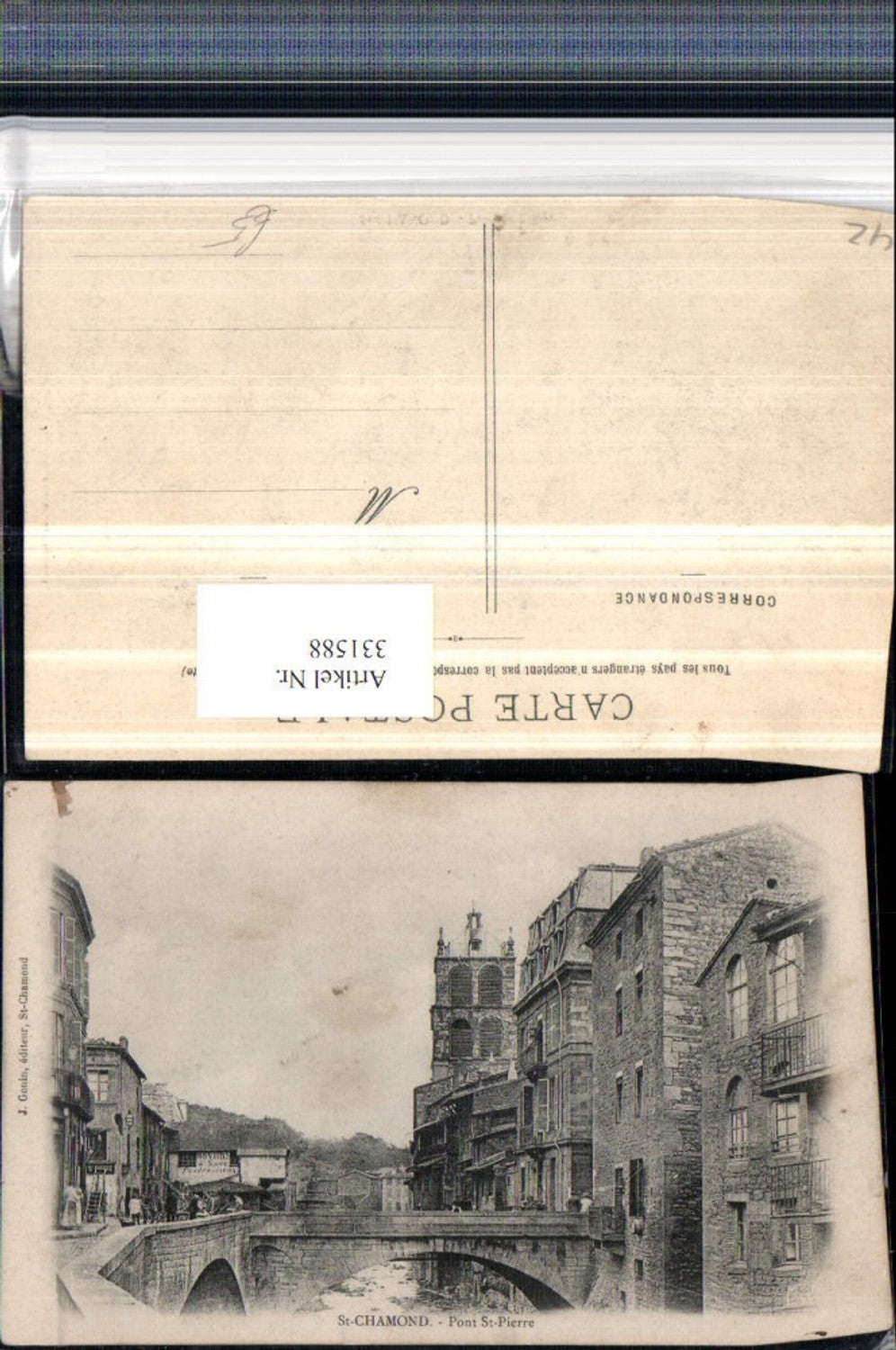 331588,Rhone-Alpes Loire St-Chamond Pont St-Pierre Brücke