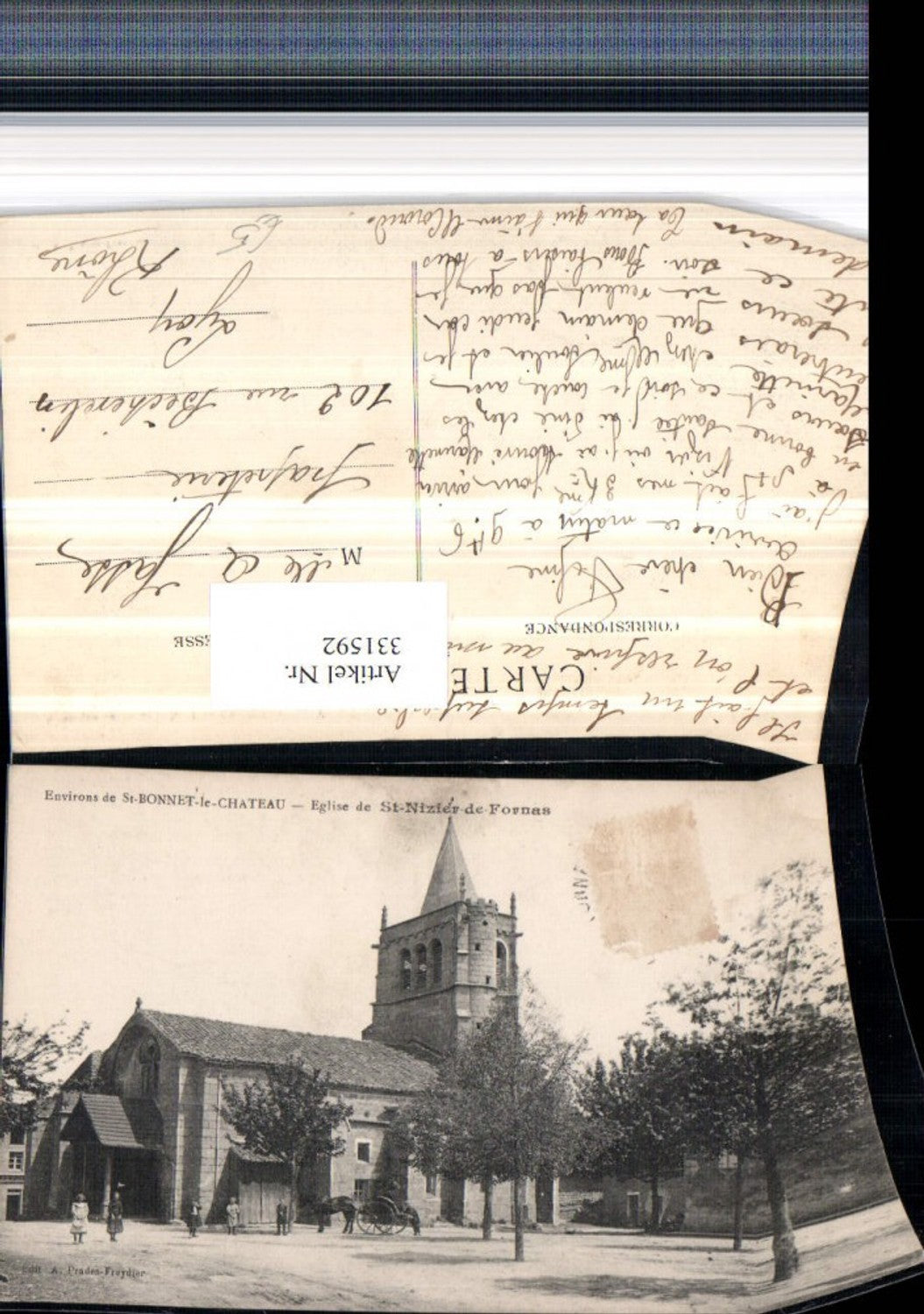 331592,Rhone-Alpes Loire St-Bonnet-le-Chateau Eglise de St-Nizier-de-Fornas Kirche