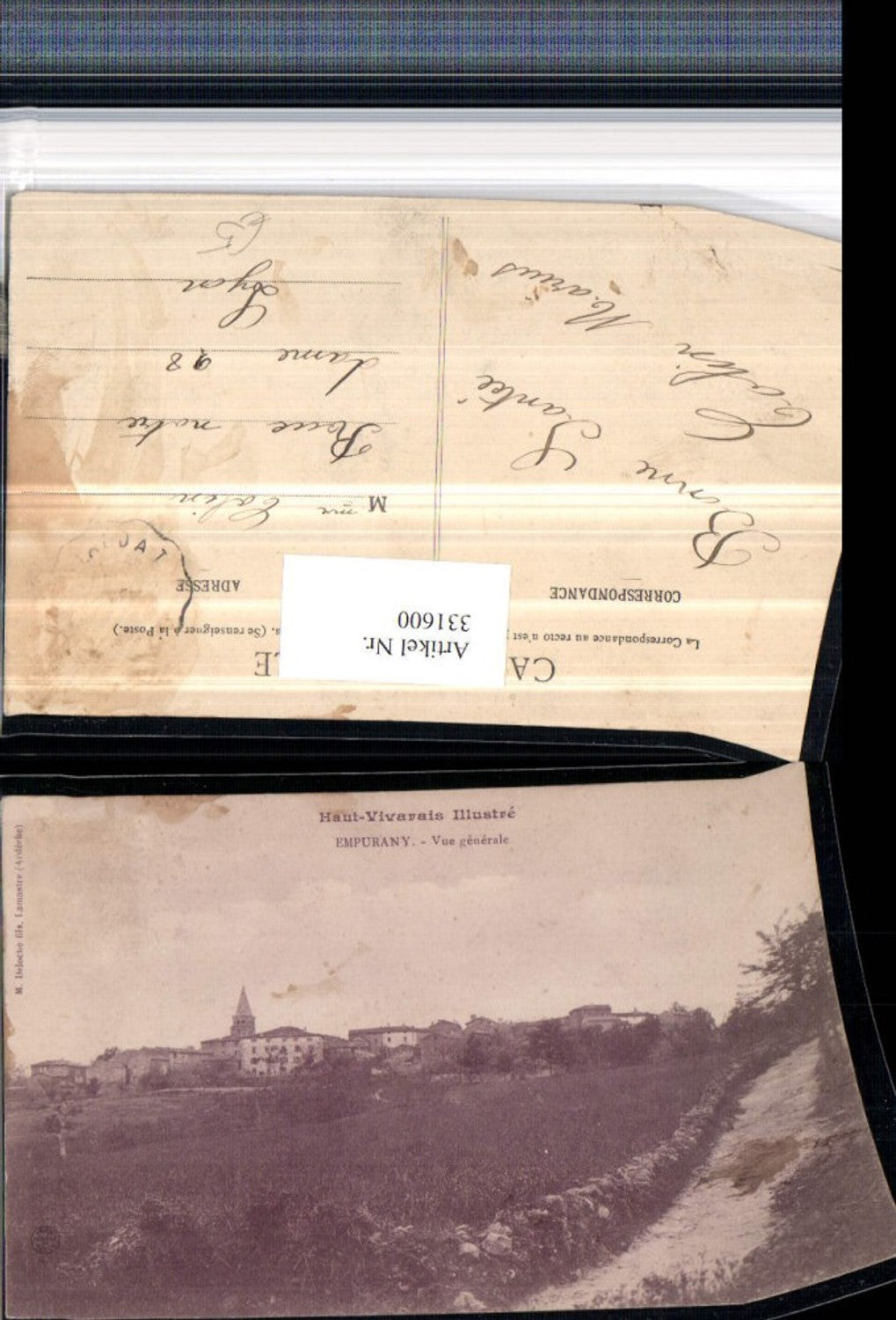 331600,Rhone-Alpes Ardeche Empurany Vue generale Totale