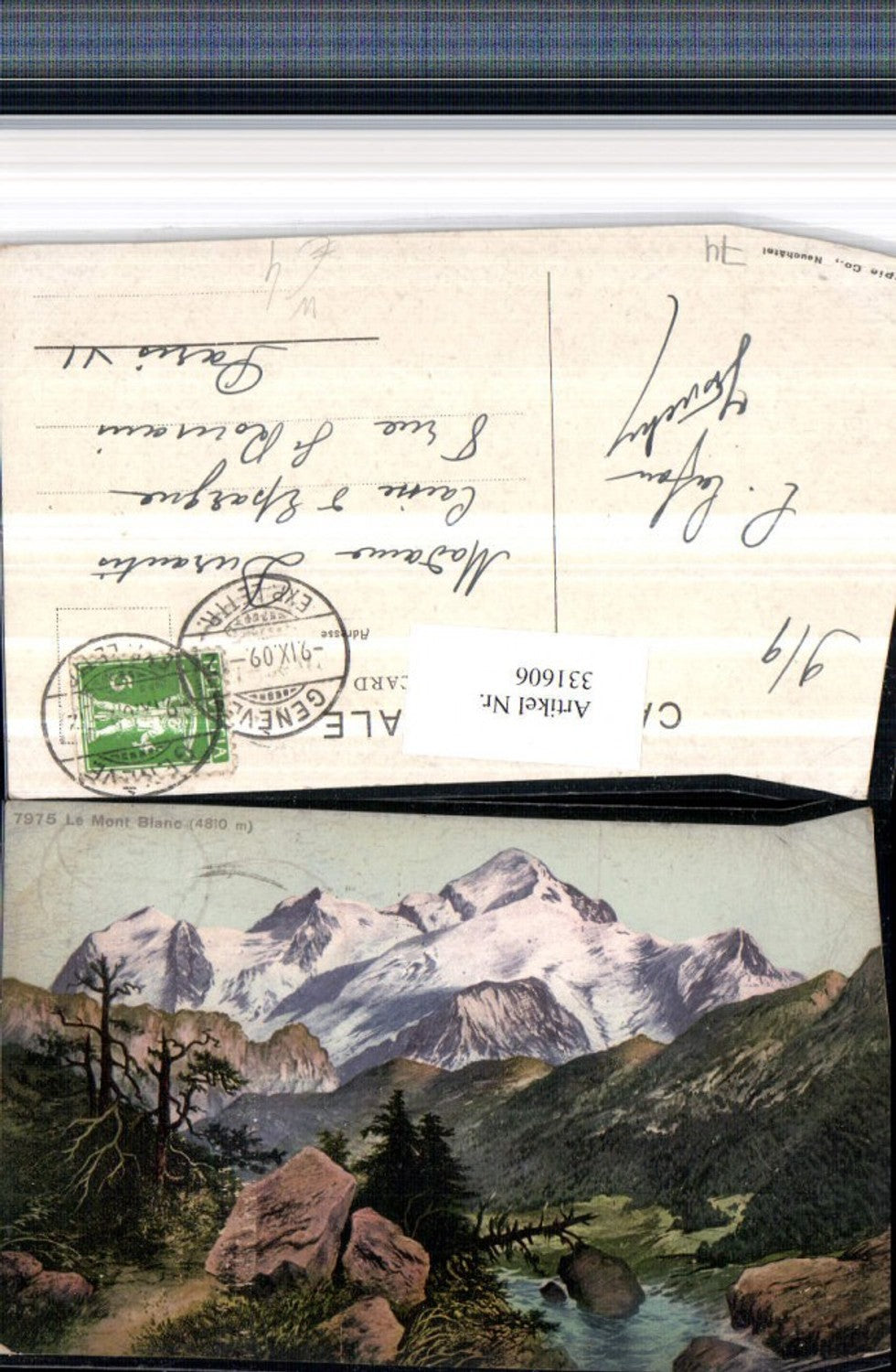 331606,Rhone-Alpes Haute-Savoie Le Mont Blanc Bergkulisse