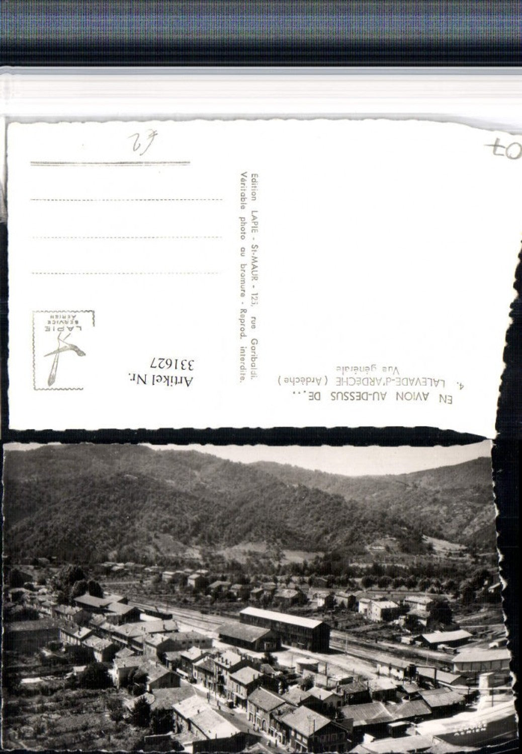 331627,Rhone-Alpes Ardeche Lalevade-d'Ardeche Vue generale Teilansicht Bahnhof