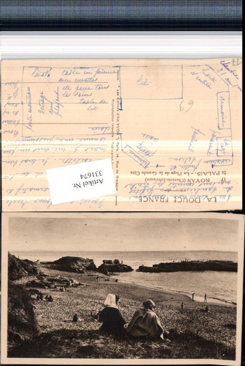 331674,Poitou-Charentes Charente-Maritime Royan St-Palais Plage de la Grande Cote Strand