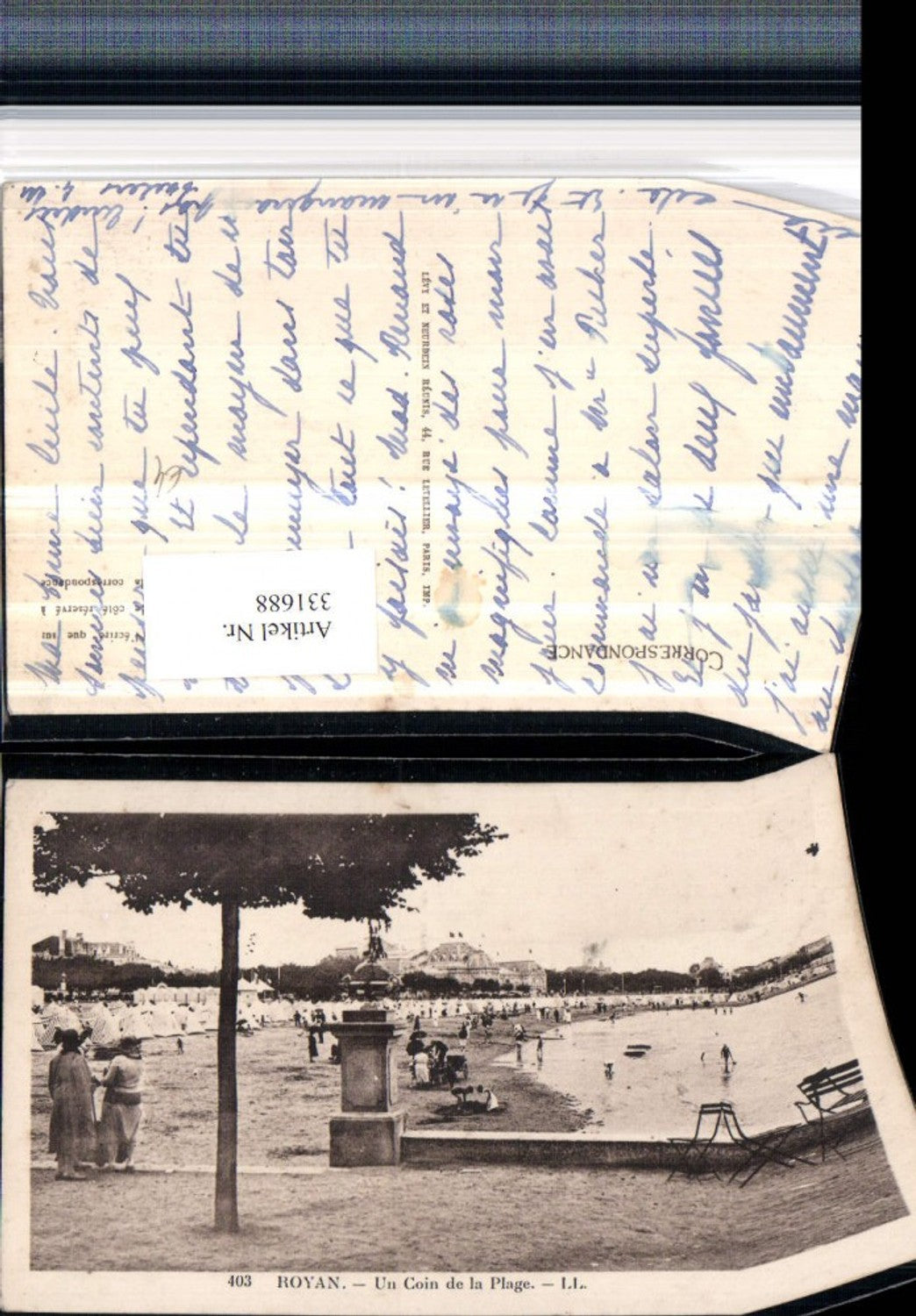 331688,Poitou-Charentes Charente-Maritime Royan Un coin de la Plage Strand Strandleben