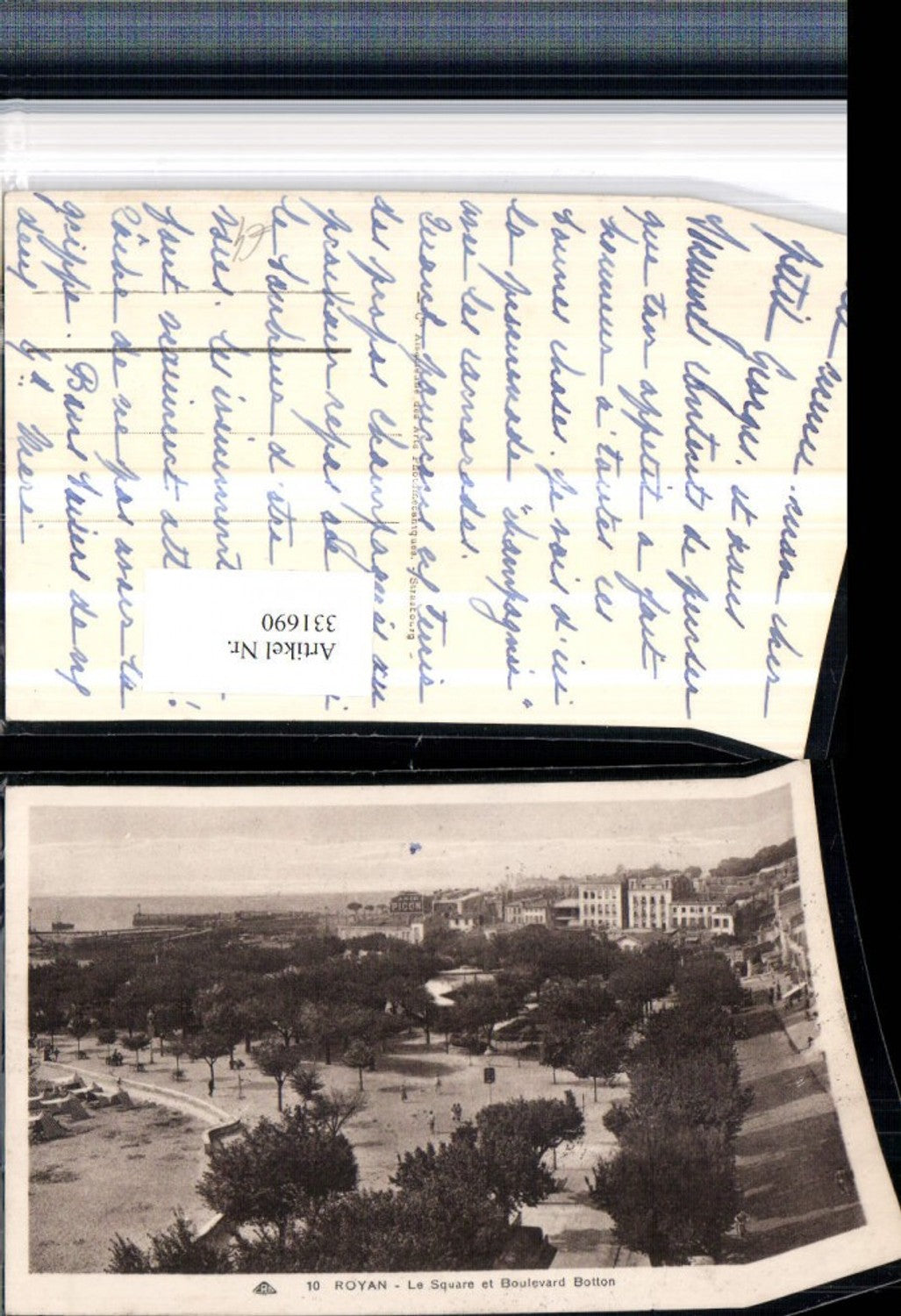 331690,Poitou-Charentes Charente-Maritime Royan Le Square et Boulevard Botton