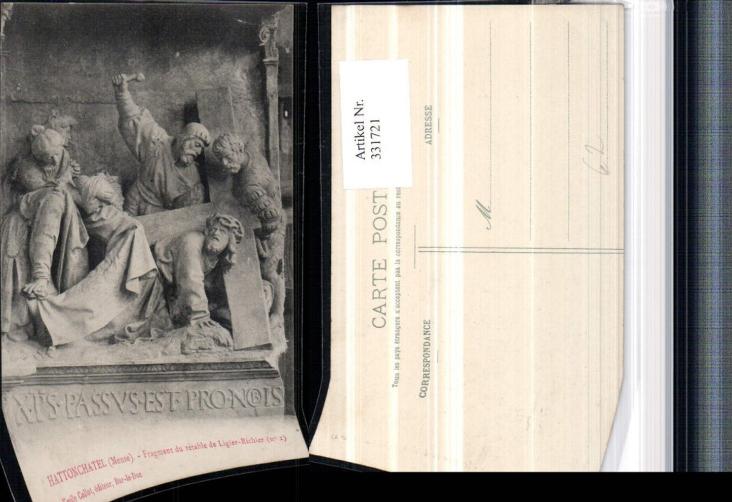 331721,Lothringen Meuse Hattonchatel Fragment du retable de Ligier-Richier Relief