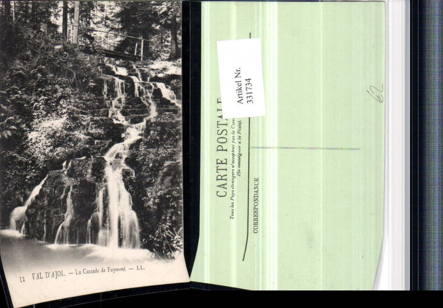 331734,Lothringen Vosges Val d'Ajol La Cascade de Fymont Wasserfall