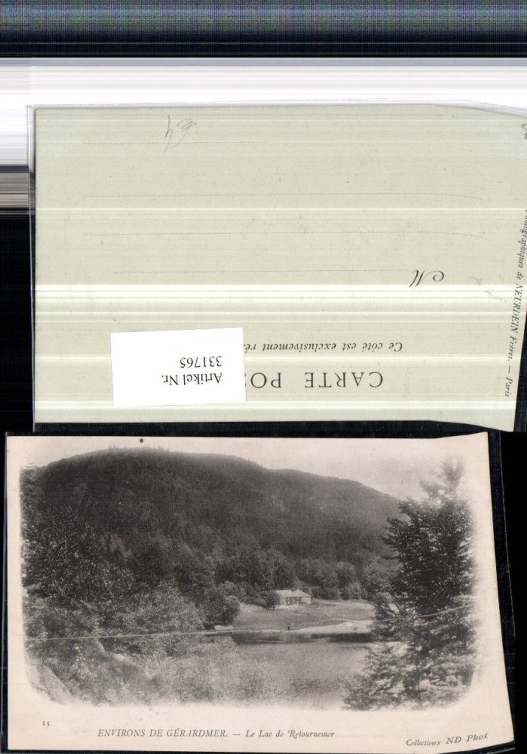 331765,Lothringen Vosges Gerardmer Le Lac de Retournemer See