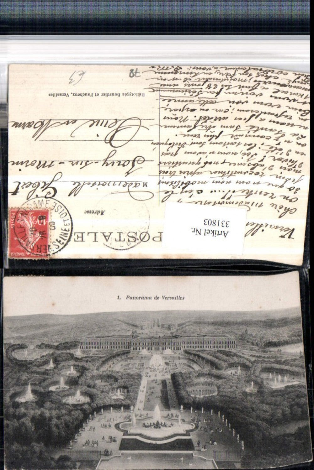 331803,Ile-de-France Yvelines Panorama de Versailles Schloss Totale