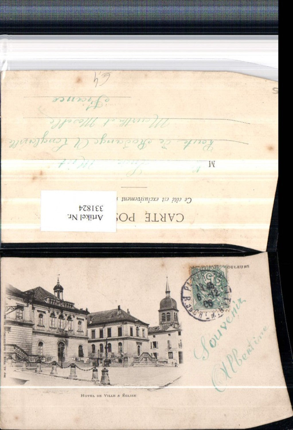 331824,Lothringen Meuse Vaucouleurs Hotel de Ville Eglise Rathaus u. Kirche