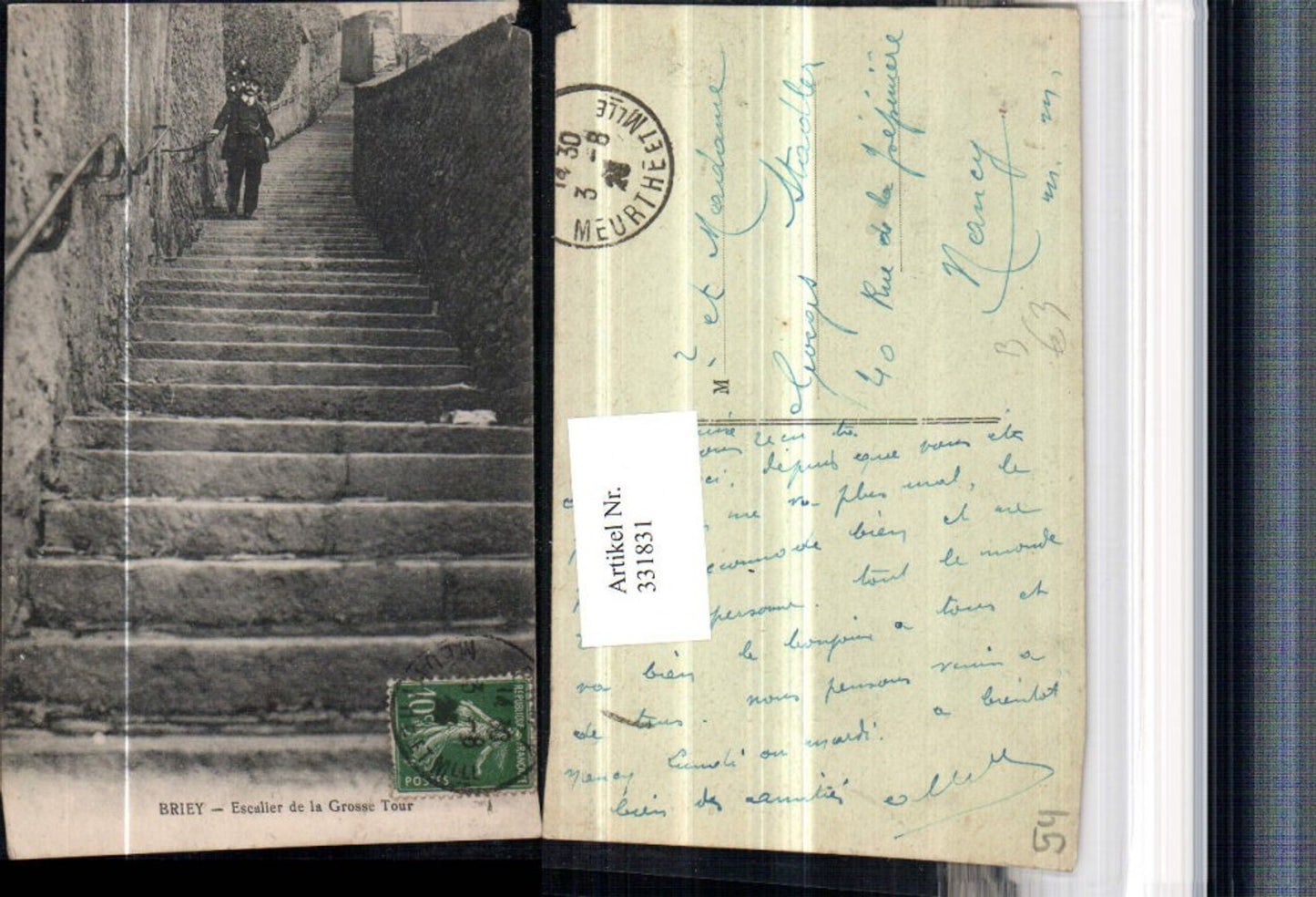 331831,Lothringen Meurthe-et-Moselle Briey Escalier de la Grosse Tour Stiegen