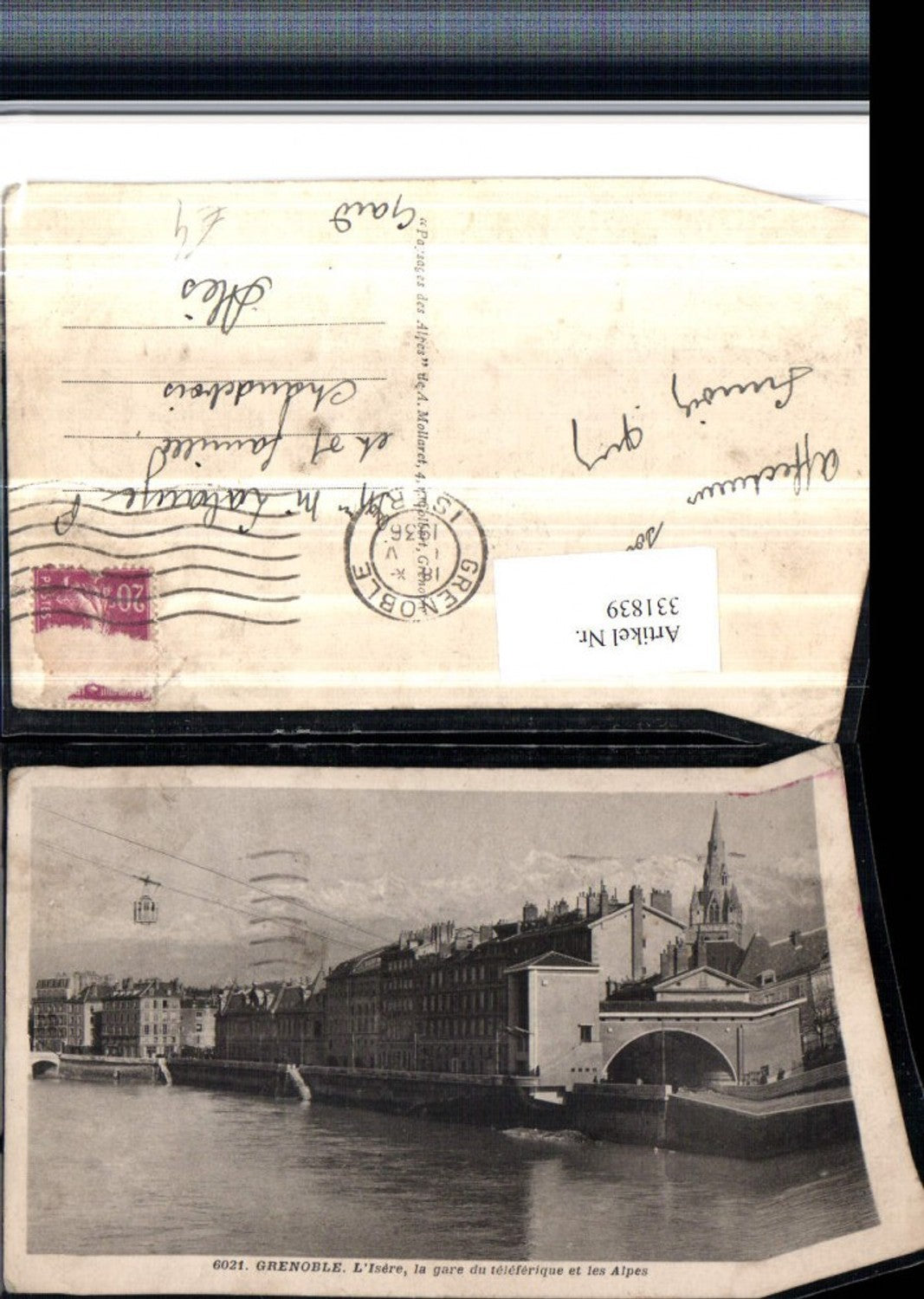 331839,Rhone-Alpes Isere Grenoble Garte du teleferique et les Alpes Seilbahn Station