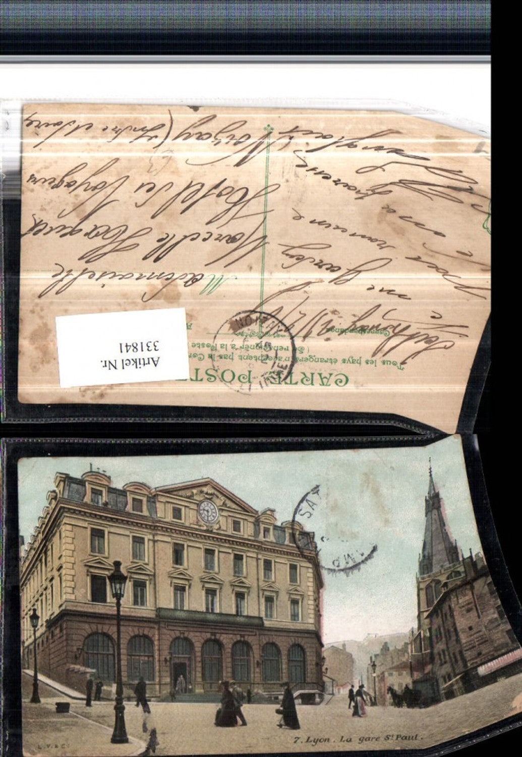 331841,Rhone-Alpes Rhone Lyon La gare St-Paul Bahnhof Straßenansicht