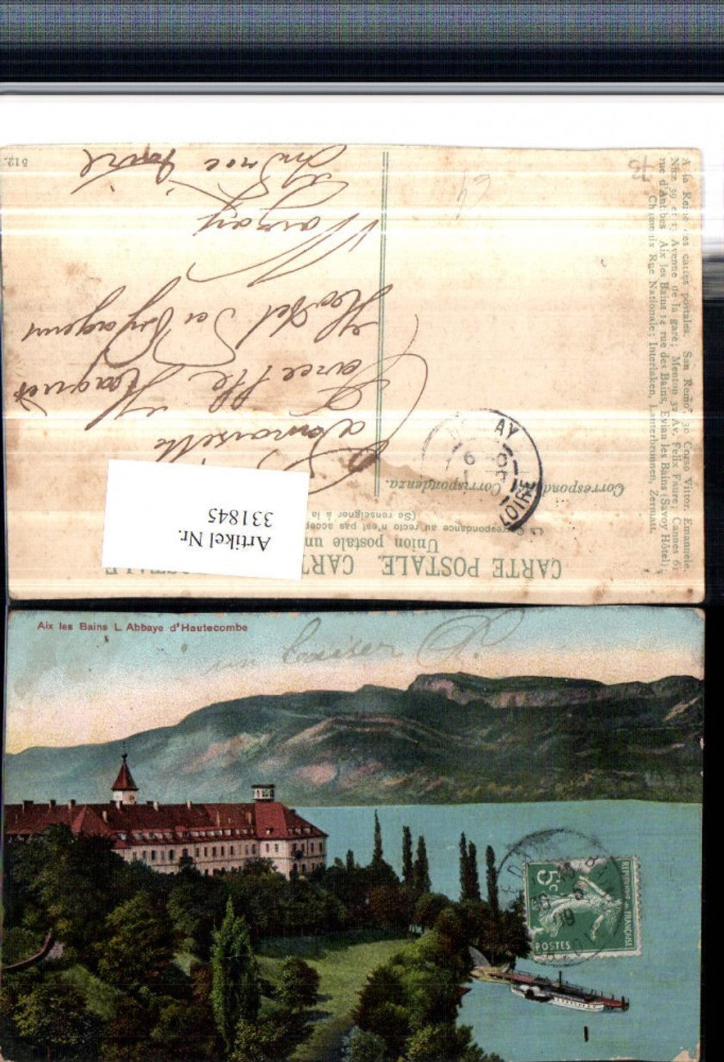 331845,Rhone-Alpes Savoie Aix les Bains L'Abbaye d'Hautecombe Abtei Kloster