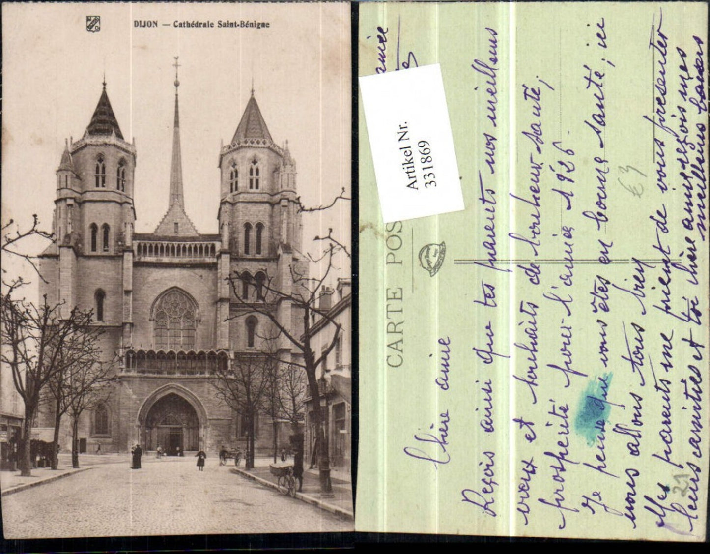 331869,Burgund Cote-Or Dijon Catehdrale Saint-Benigne Kirche