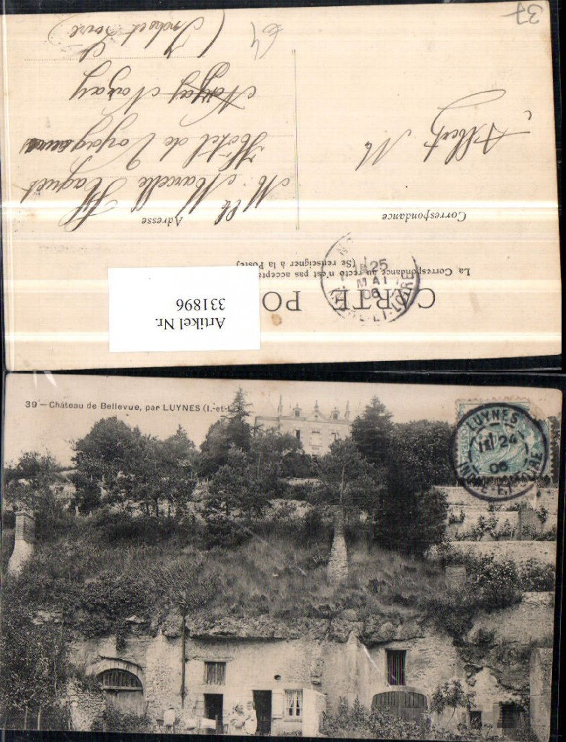 331896,Centre Indre-et-Loire Luynes Chateau de Bellevue Schloss