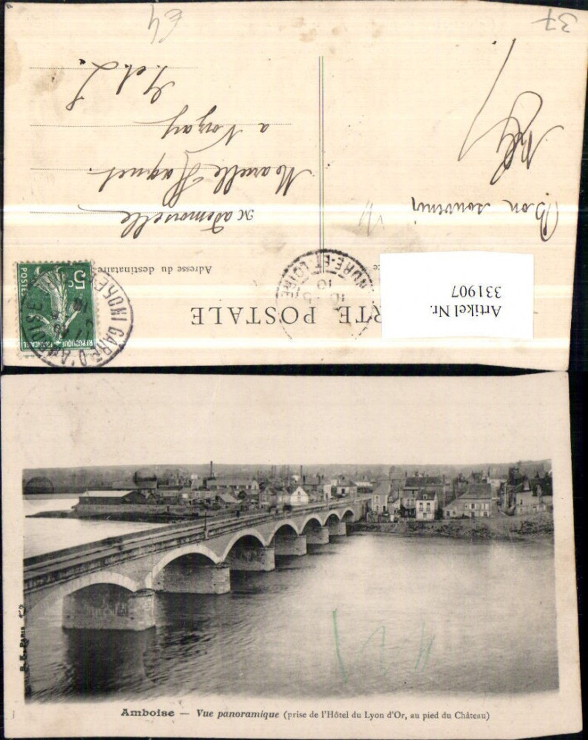 331907,Centre Indre-et-Loire Amboise Vue panoramique Teilansicht Brücke