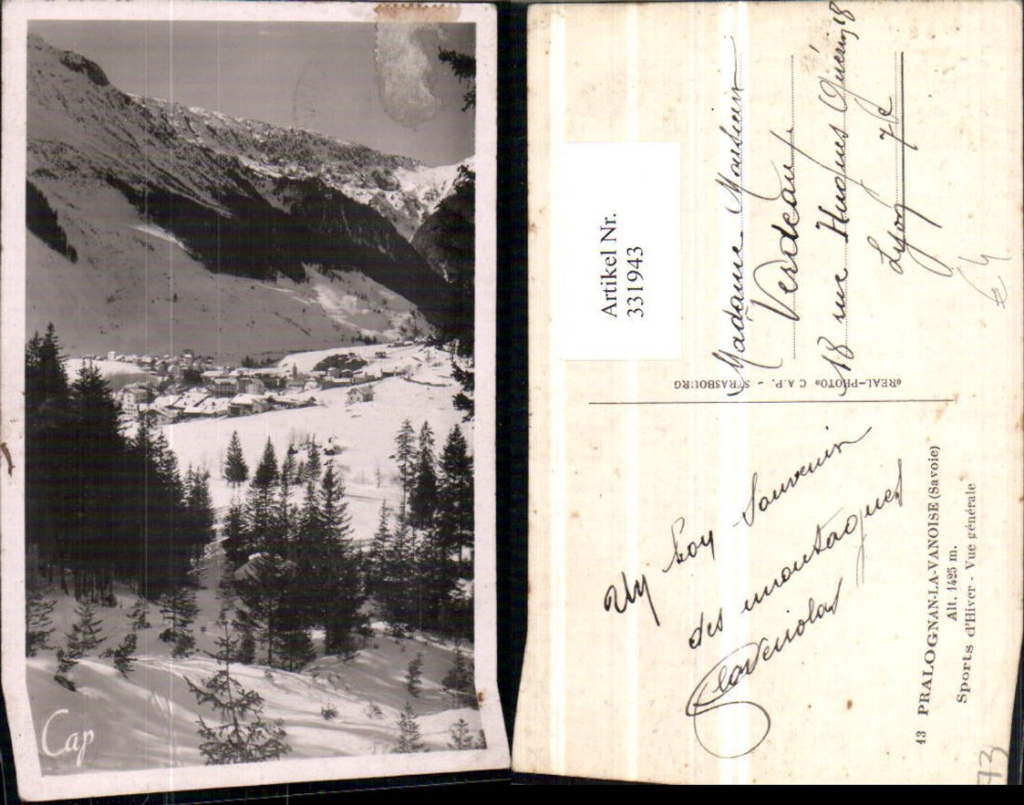 331943,Rhone-Alpes Savoie Pralognan-la-Vanoise Vue generale Totale Bergkulisse Winterbild