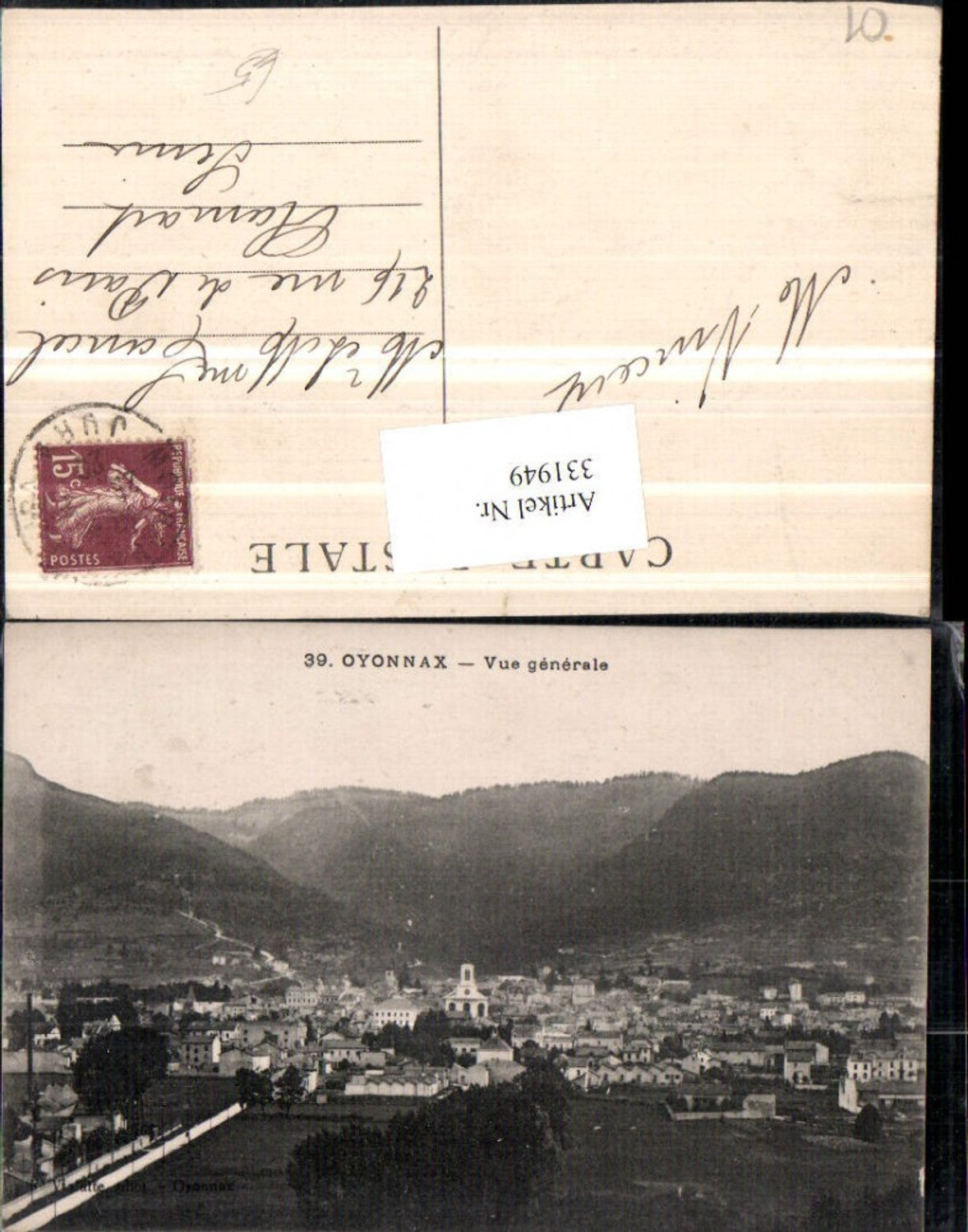 331949,Rhone-Alpes Ain Oyonnax Vue generale Totale