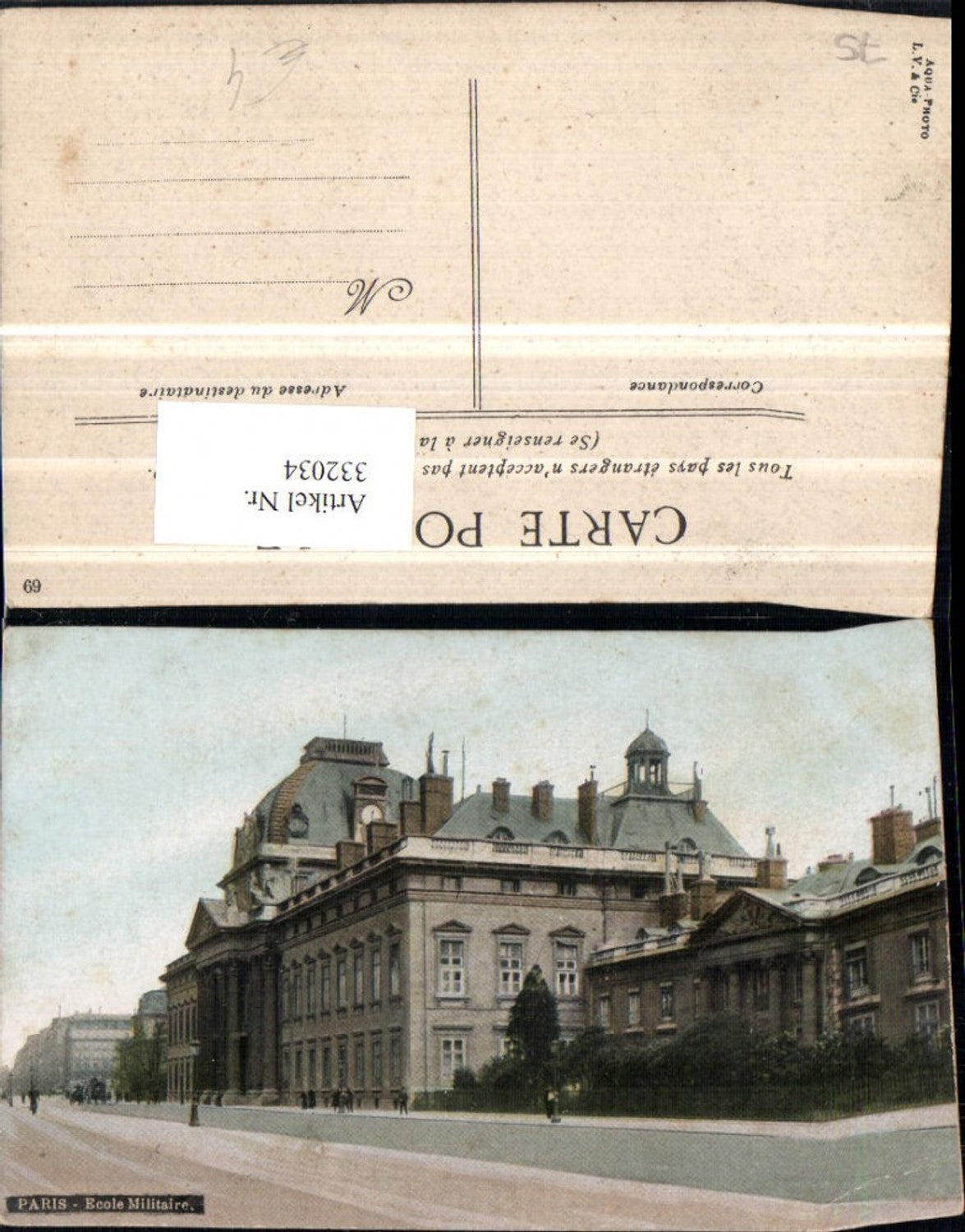 332034,Ile-de-France Paris Ecole Militaire Militärschule Gebäude