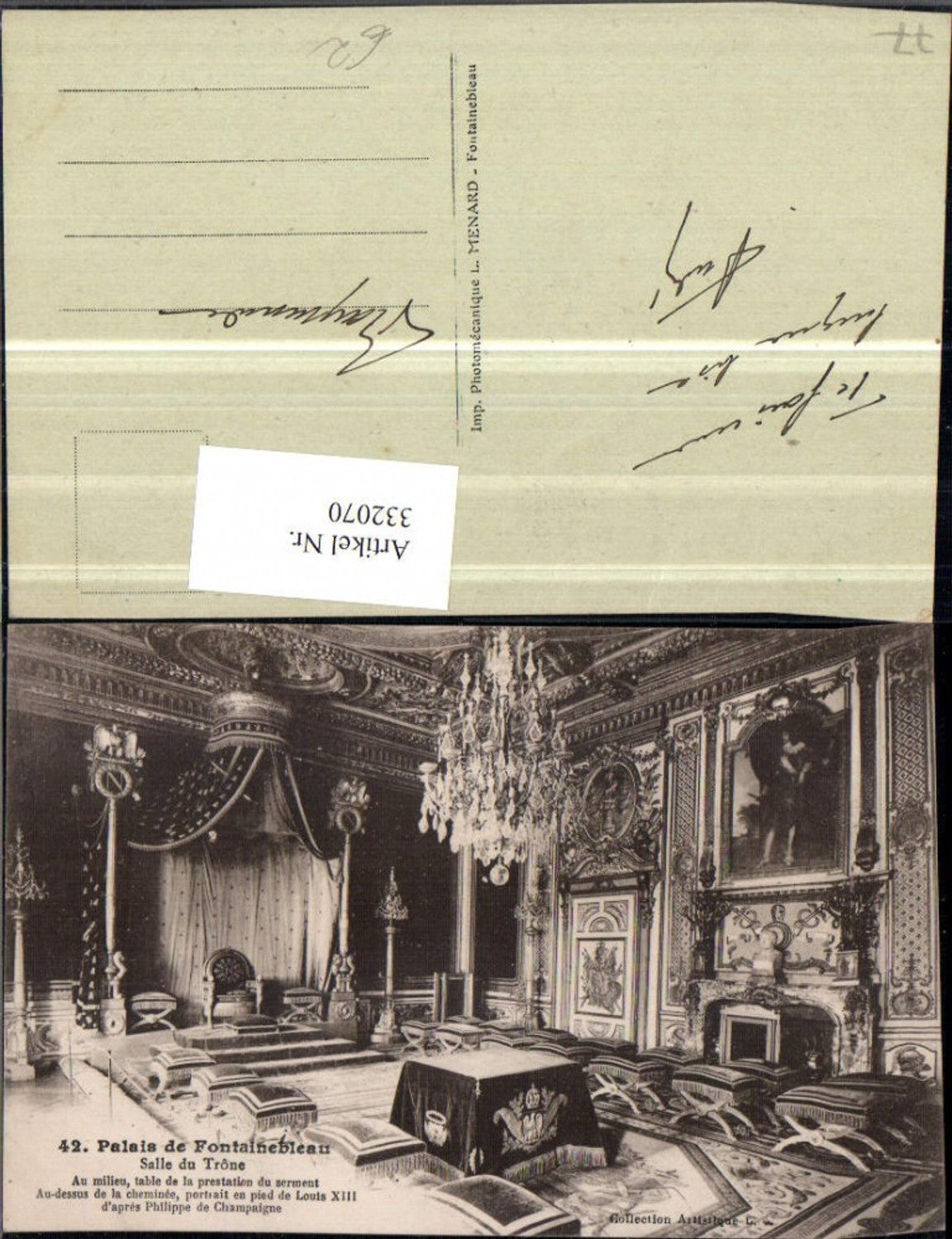332070,Ile-de-France Seine-et-Marne Palais de Fontainebleau Salle du Trone Schloss