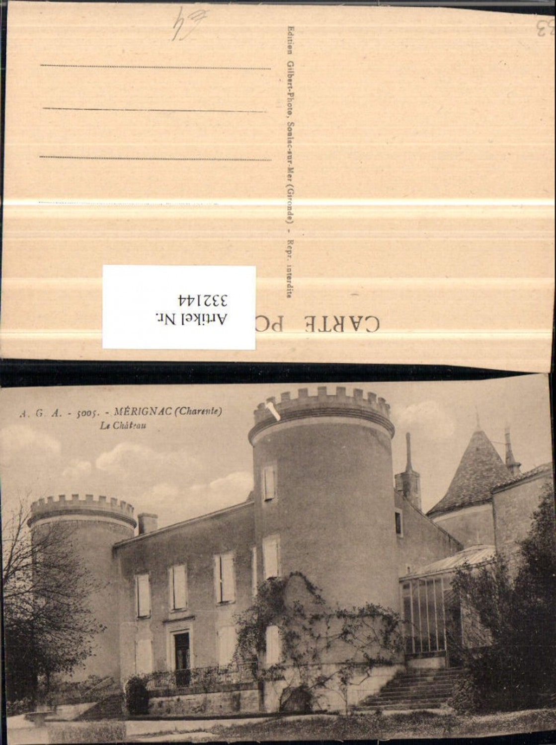 332144,Aquitanien Gironde Merignac Le Chateau Schloss