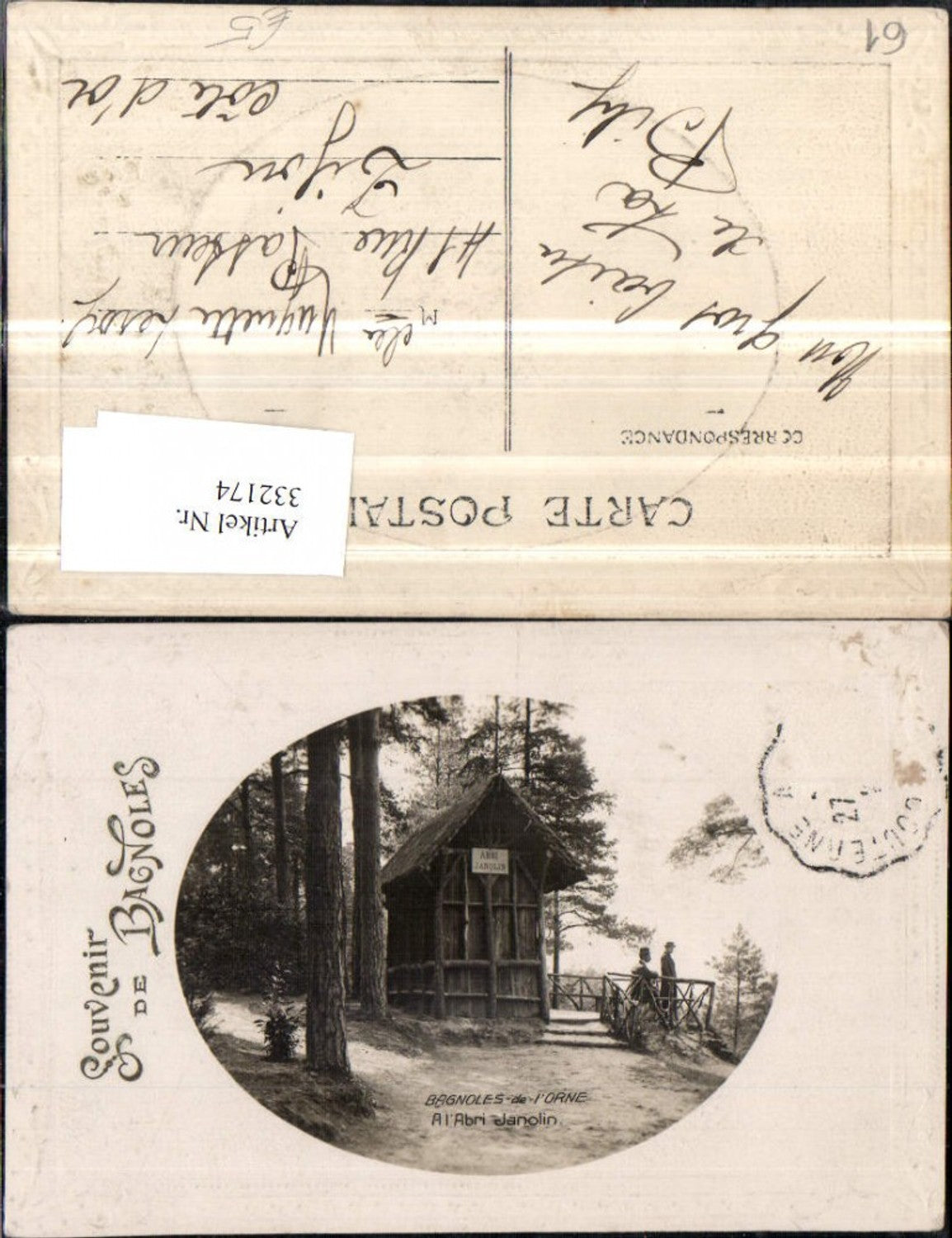 332174,Basse-Normandie Orne Bagnoles-de-l'Orne Abri Janolin Präge Passepartout