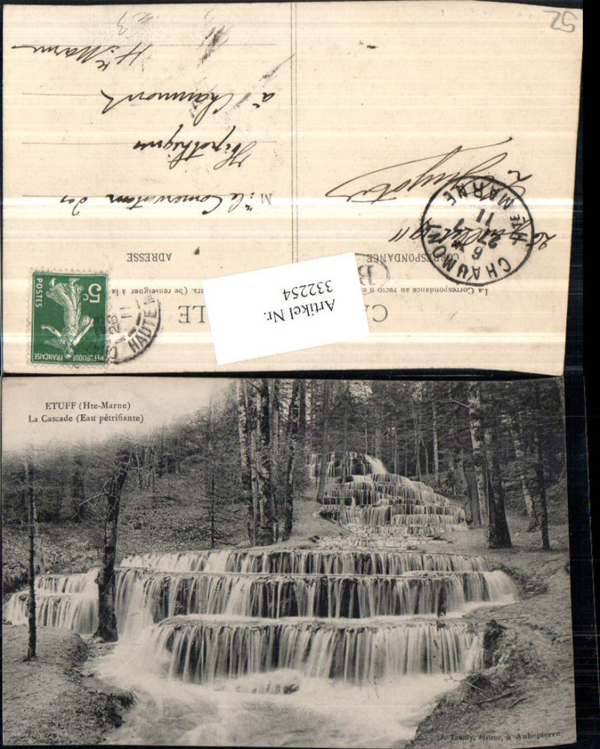 332254,Champagne-Ardenne Haute-Marne Etuff La Cascade Wasserfall