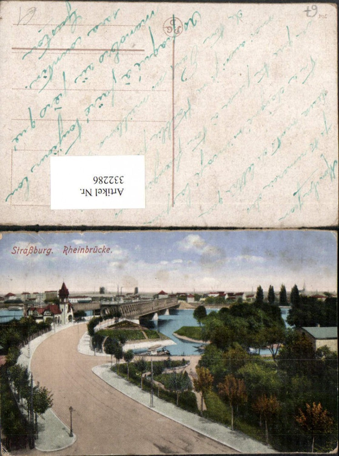 332286,Elsass Bas-Rhin Strasbourg Straßburg Rheinbrücke Brücke