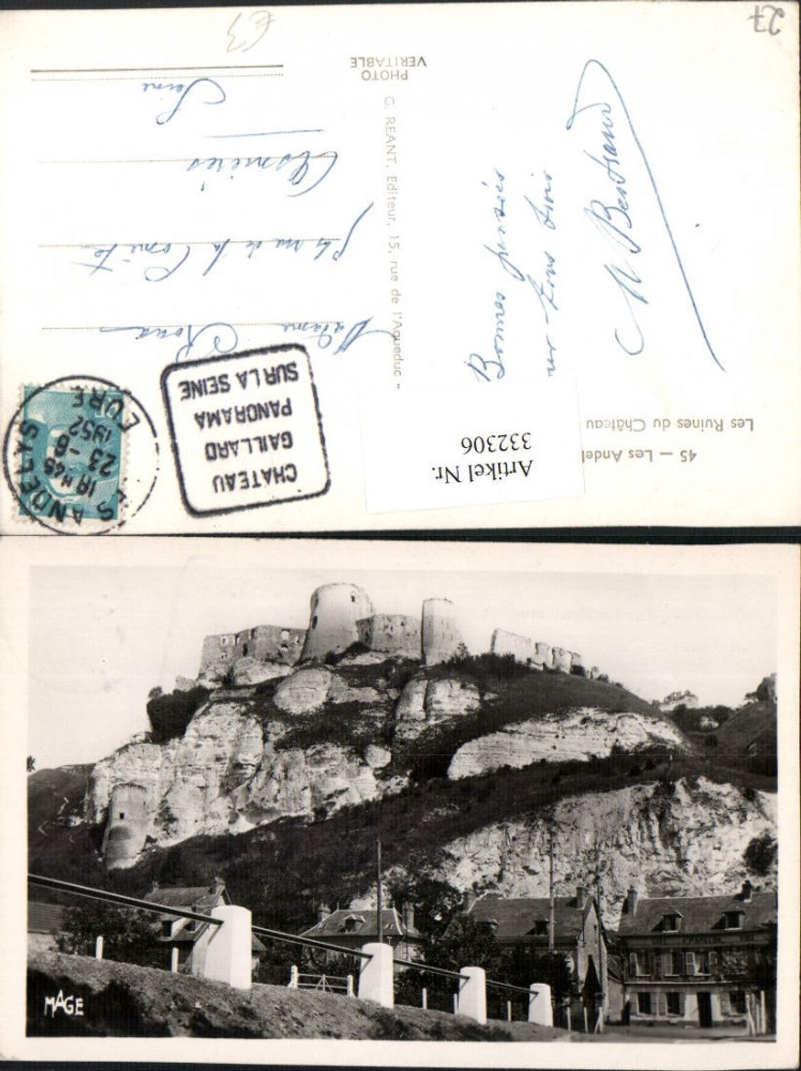 332306,Haute-Normandie Eure Les Andelys Les Ruines du Chateau Gaillard Schlossruine