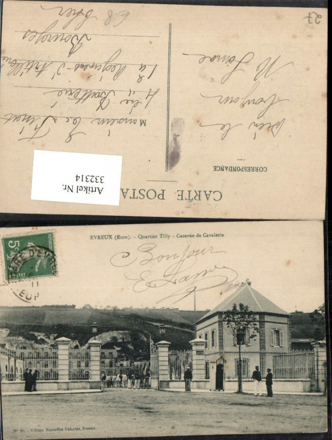 332314,Haute-Normandie Eure Evreux Quartier Tilly Caserne de Cavalerie Kaserne