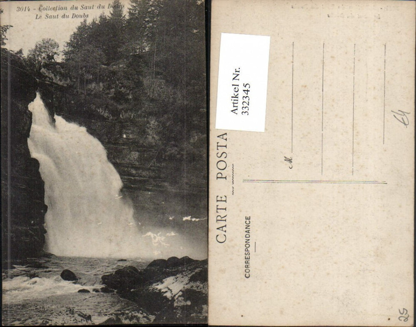 332345,Franche-Comte Doubs Le Saut du Doubs Wasserfall