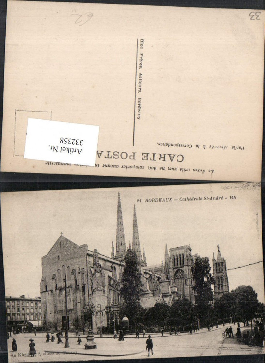 332358,Aquitanien Gironde Bordeaux Cathedrale St-Andre Kirche