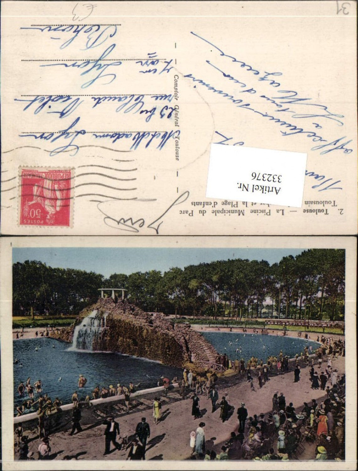 332376,Midi-Pyrenees Haute-Garonne Toulouse La Piscine Municipale du Parc Toulousain Freibad