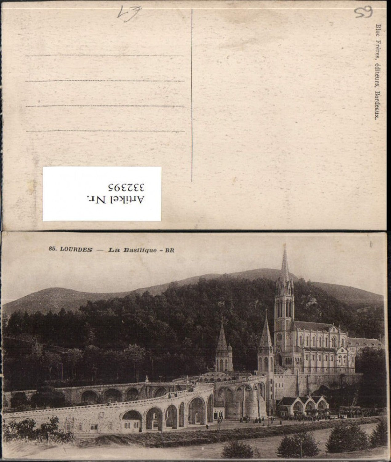 332395,Midi-Pyrenees Hautes-Pyrenees Lourdes La Basilique Kirche