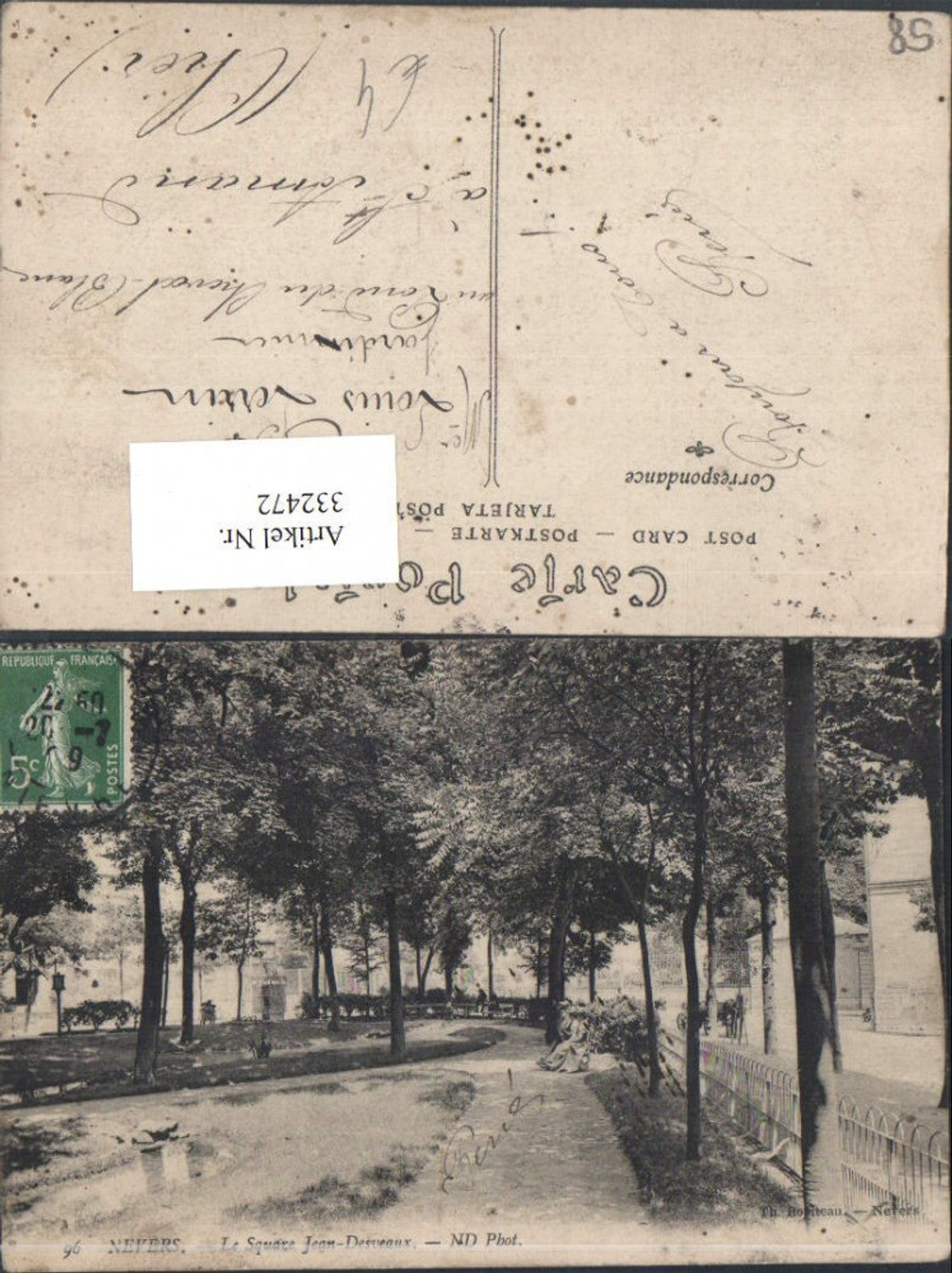 332472,Burgund Nievre Nevers Le Square Jean-Desveaux Park