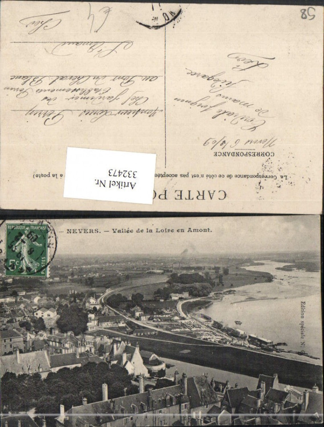 332473,Burgund Nievre Nevers Vallee de la Loire en Amont Teilansicht