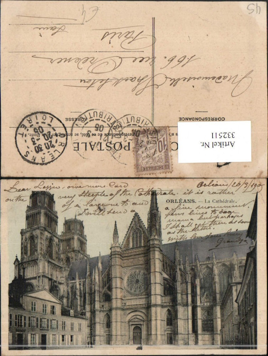 332511,Centre Loiret Orleans La Cathedrale Kirche