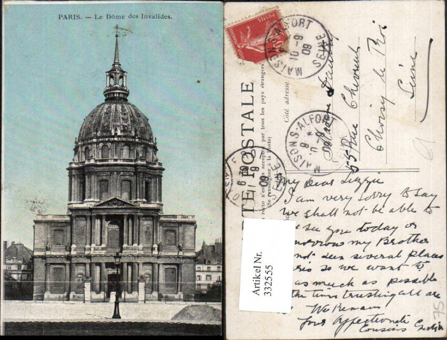 332555,Ile-de-France Paris Le Dome des Invalides Kirche