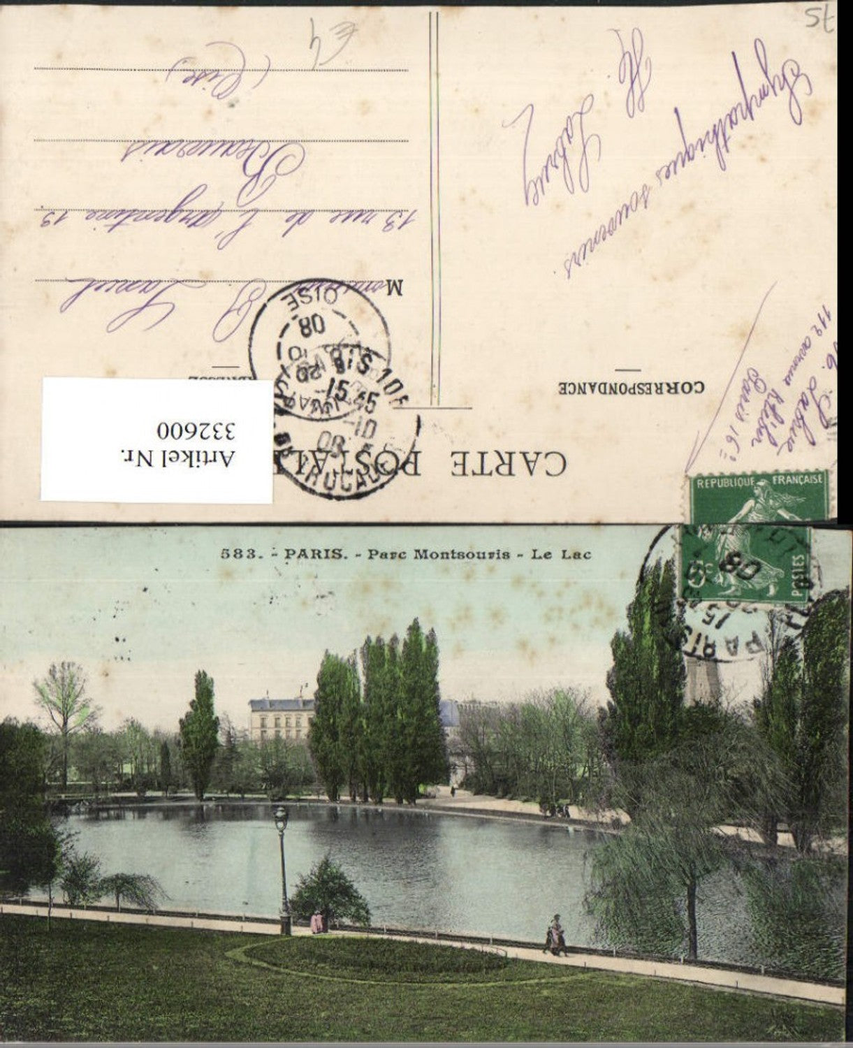 332600,Ile-de-France Paris Parc Montsouris Le Lac Park Teich