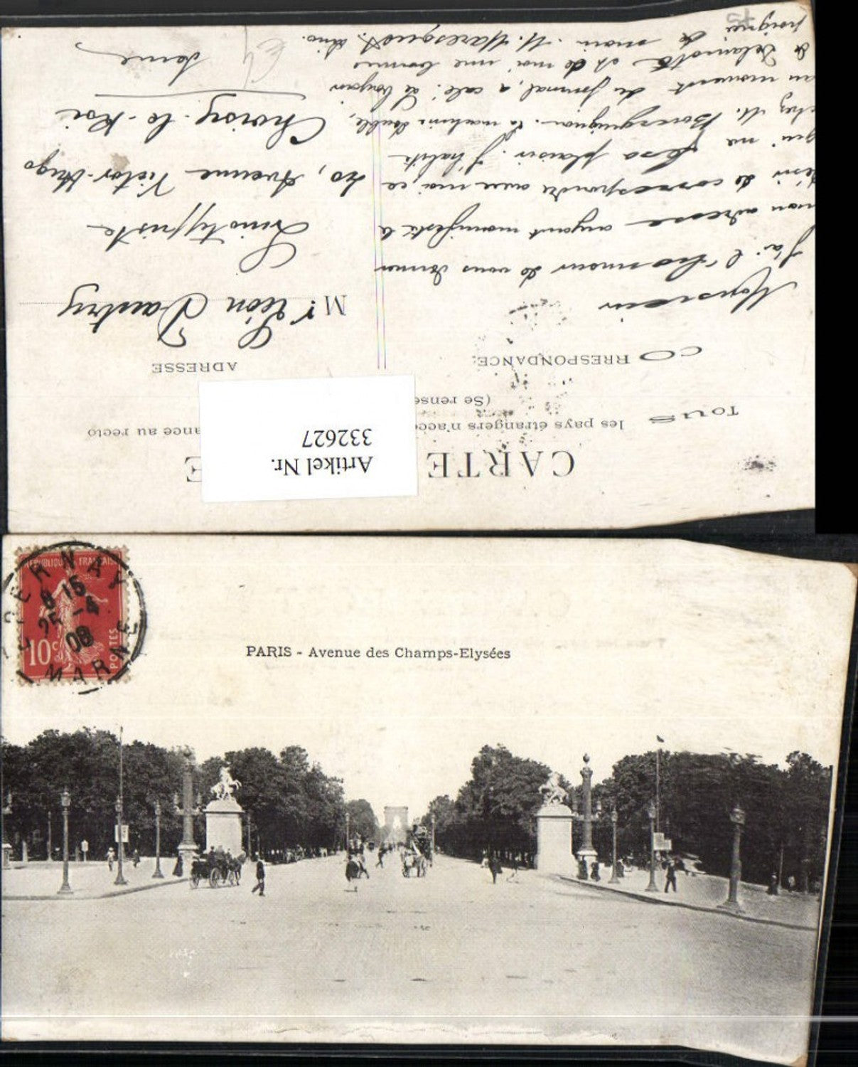 332627,Ile-de-France Paris Avenue des Champs-Elysees Straßenansicht