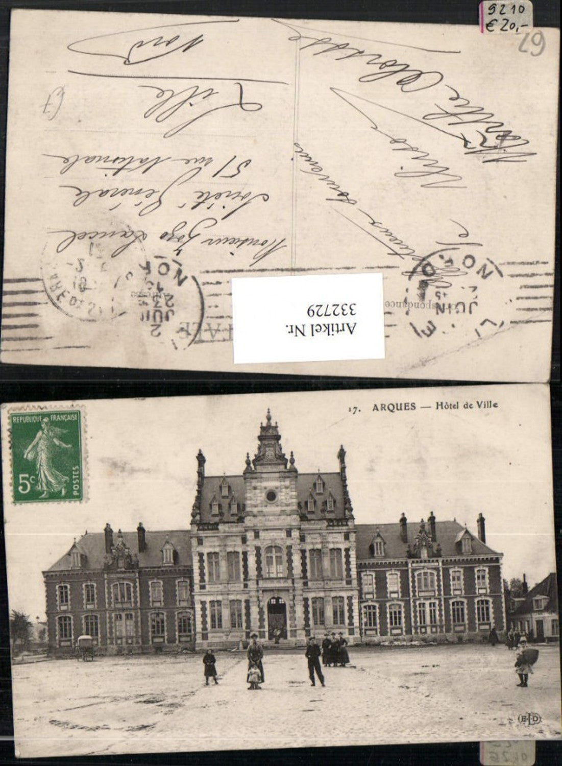 332729,Nord-Pas-de-Calais Pas-de-Calais Arques Hotel de Ville Rathaus
