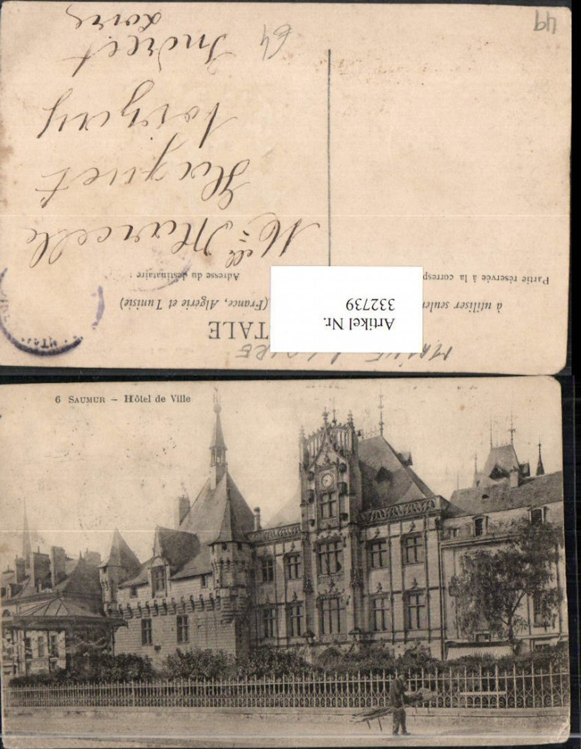 332739,Pays de la Loire Maine-et-Loire Saumur Hotel de Ville Rathaus