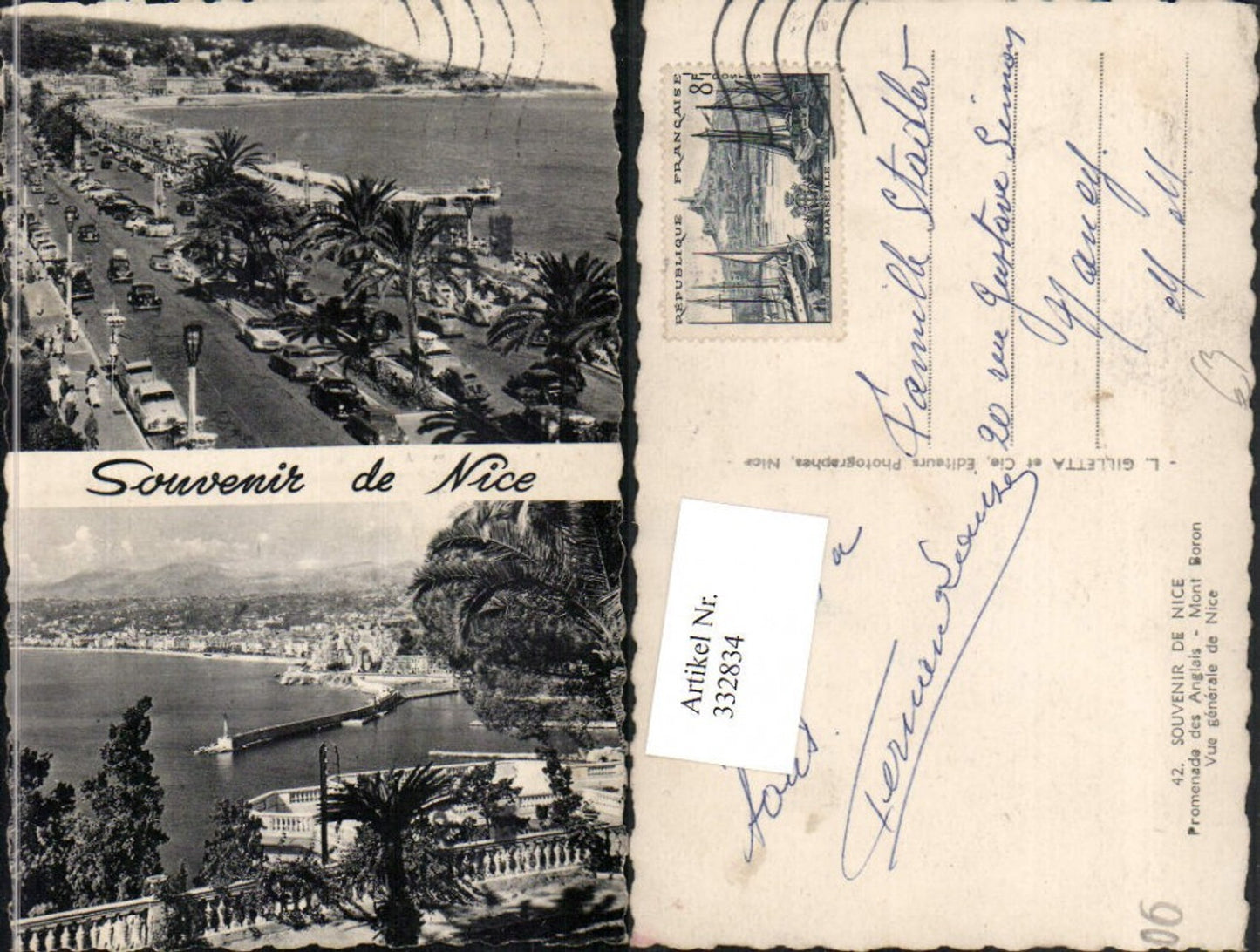 332834,Provence-Alpes-Cote-Azur Alpes-Maritimes Nice Nice Promenade des Anglais multi-image map