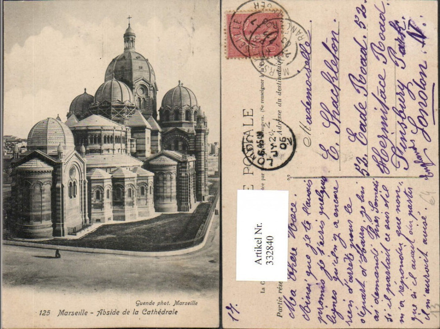 332840,Provence-Alpes-Cote-Azur Bouches-de-Rhone Marseille Abside de la Cathedrale Kirche