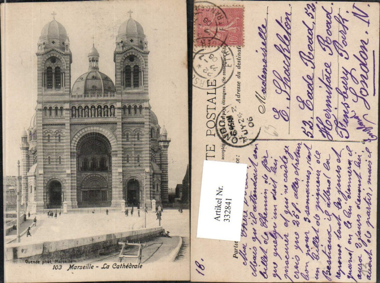 332841,Provence-Alpes-Cote-Azur Bouches-de-Rhone Marseille La Cathedrale Kirche