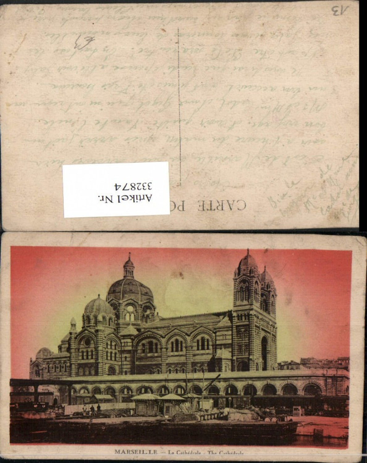 332874,Provence-Alpes-Cote-Azur Bouches-de-Rhone Marseille La Cathedrale Kirche