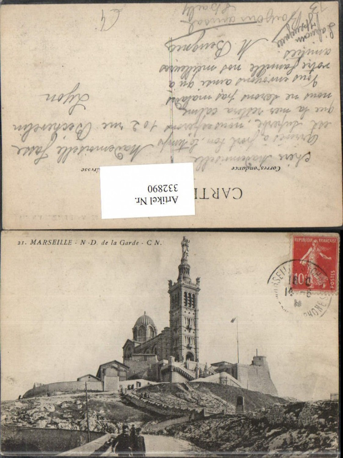 332890,Provence-Alpes-Cote-Azur Bouches-de-Rhone Marseille Notre-Dame de la Garde Kirche
