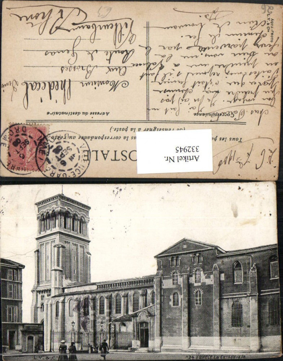 332945,Rhone-Alpes Drome Valence La Cathedrale Kirche