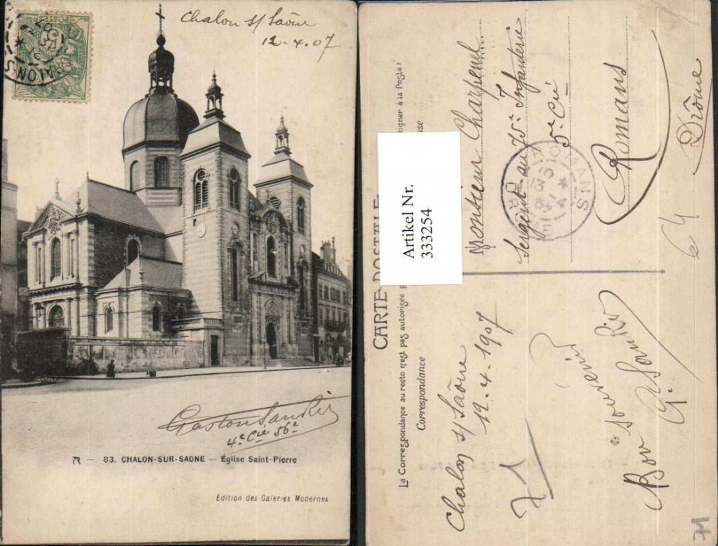 333254,Burgund Saone-et-Loire Chalon-sur-Saone Eglise Saint-Pierre Kirche